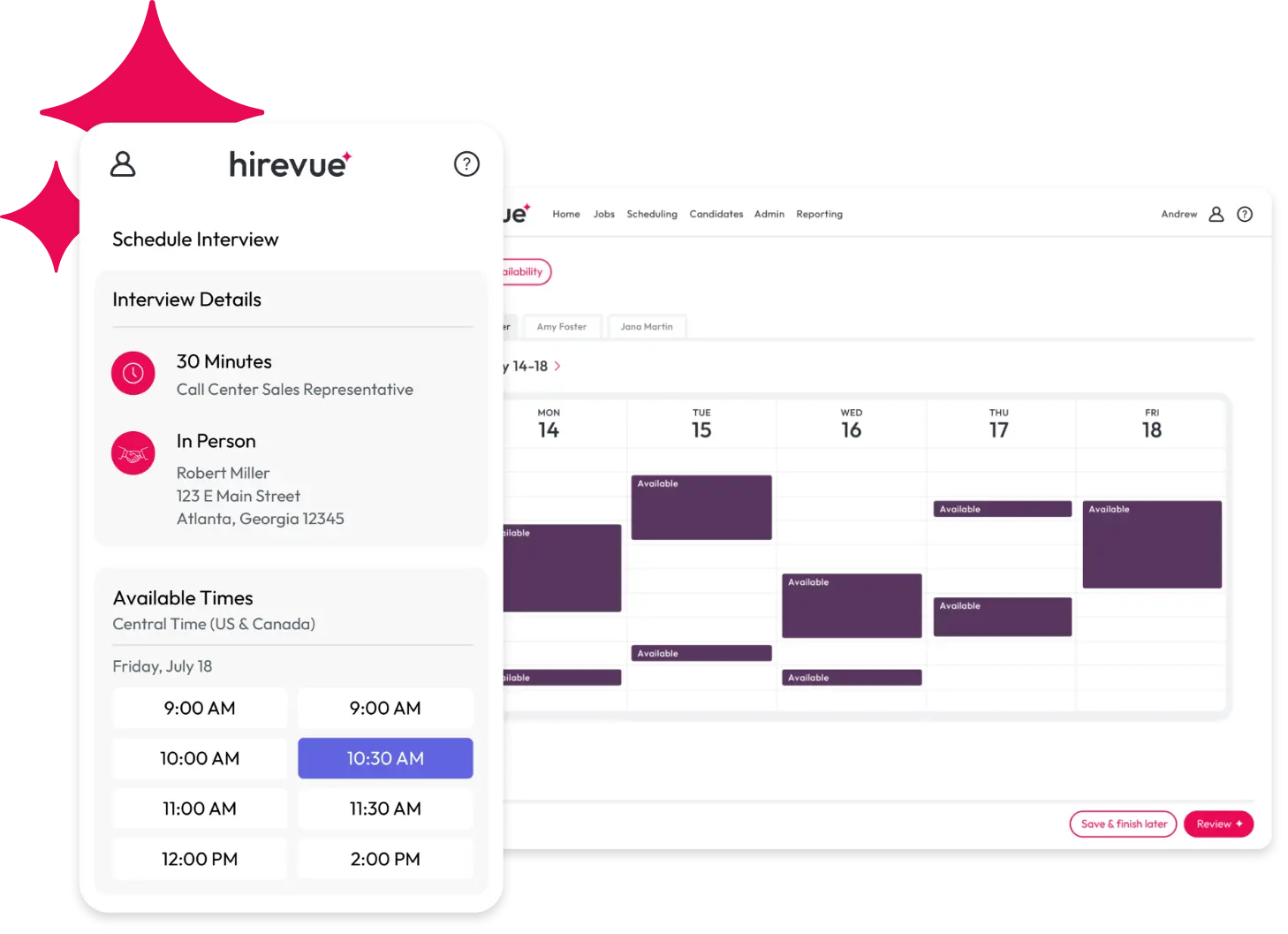 Interview Scheduling Software | Hirevue Hiring Platform